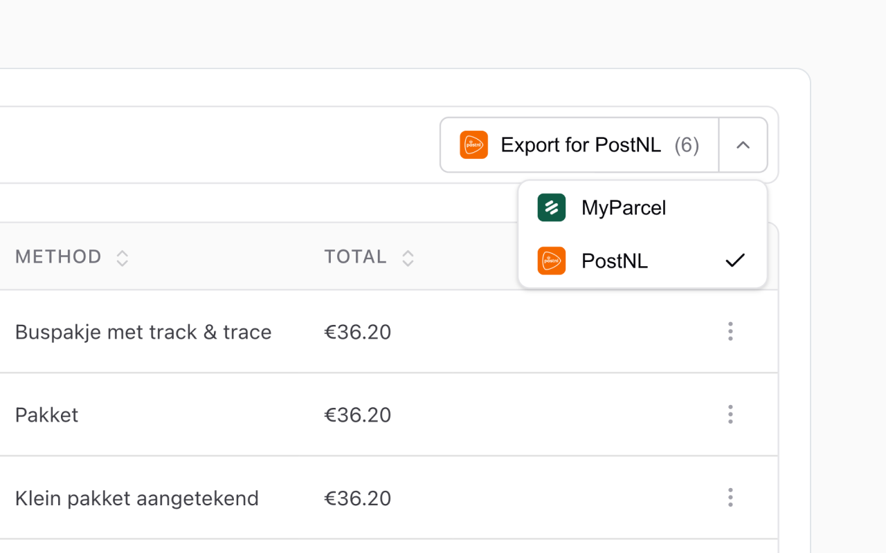 CardSync dashboard Label Queue with Export button